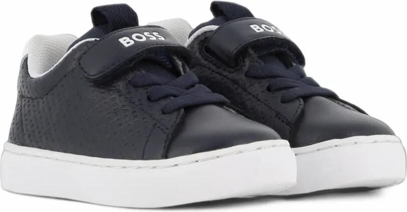 BOSS Kidswear touch-strap sneakers Blauw - Foto 3