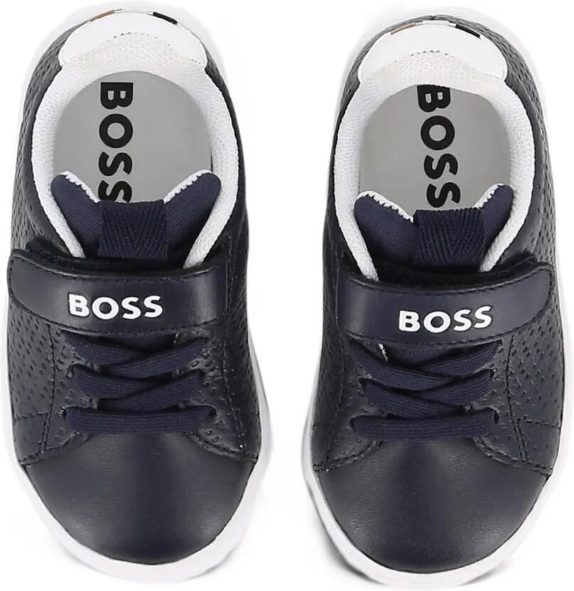 BOSS Kidswear touch-strap sneakers Blauw - Foto 2