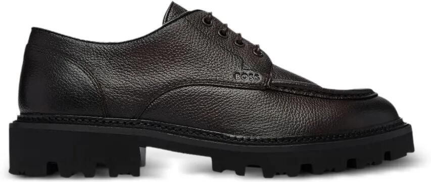 BOSS leather Derby shoes Bruin - Foto 4