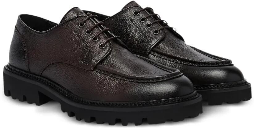 BOSS leather Derby shoes Bruin - Foto 3