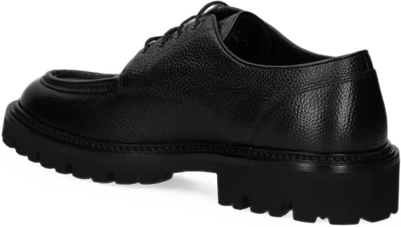 BOSS Leren derby schoenen met chunky zool Zwart - Foto 3