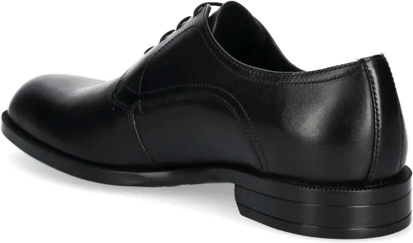 BOSS Leren derby schoenen met stikseldetails Zwart - Foto 2
