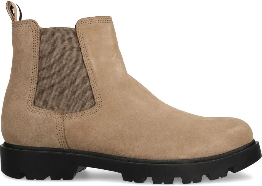 BOSS Leren laarzen Beige