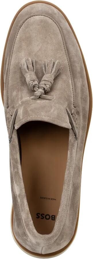 BOSS Leren loafers Beige - Foto 2