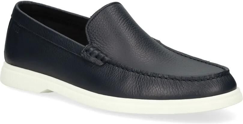 BOSS Leren loafers Blauw - Foto 4