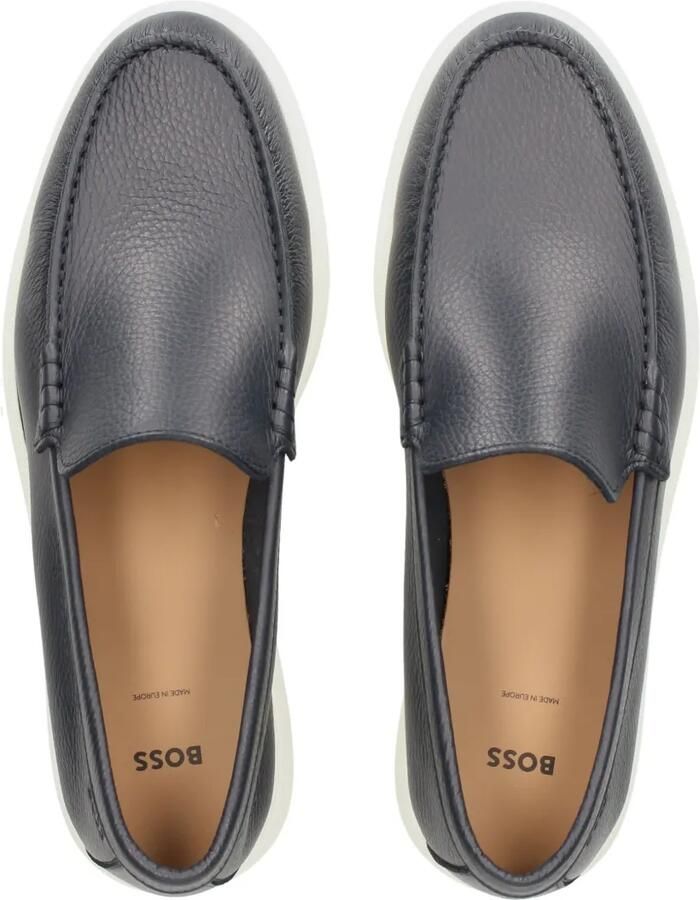 BOSS Leren loafers Blauw - Foto 2