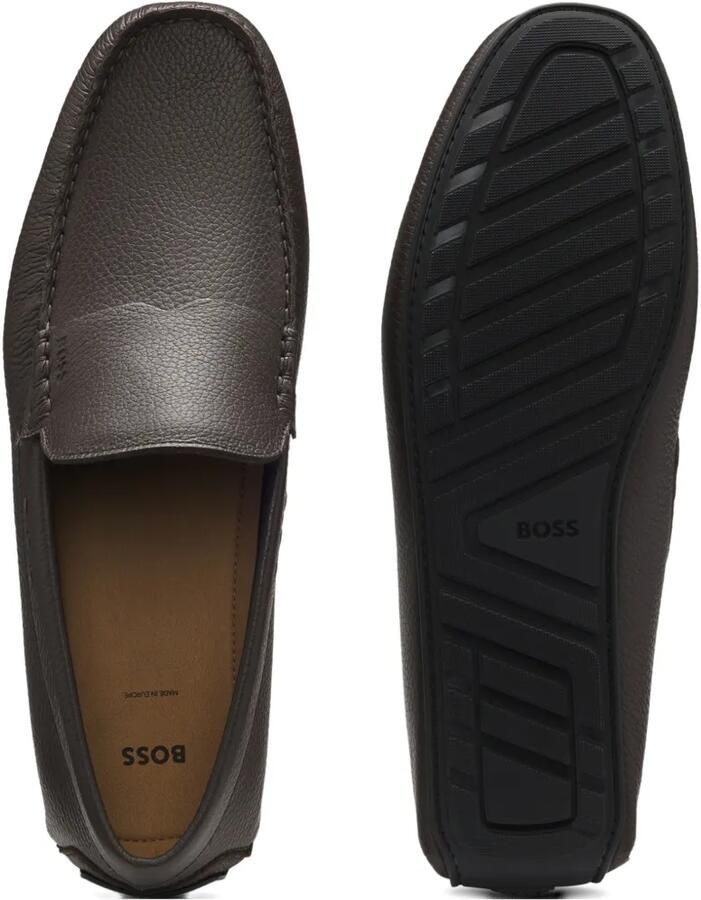 BOSS Leren loafers Bruin - Foto 3