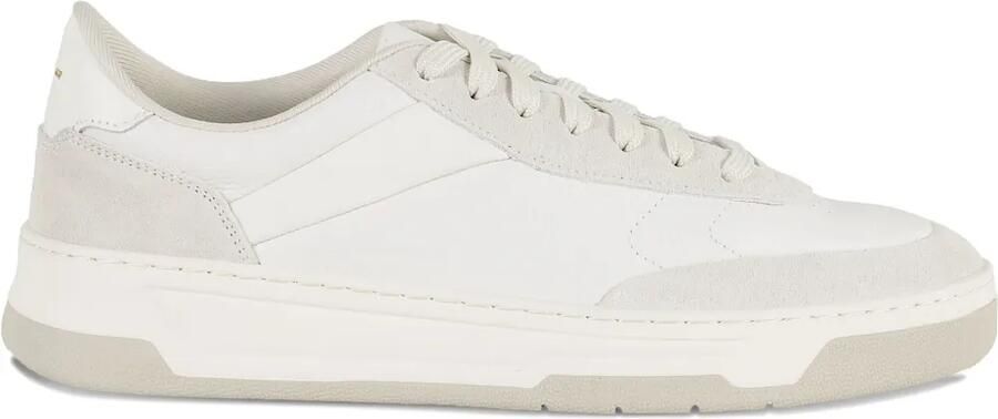 BOSS Leren low-top sneakers Wit