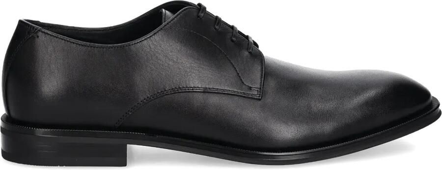 BOSS Leren Oxford schoenen Zwart
