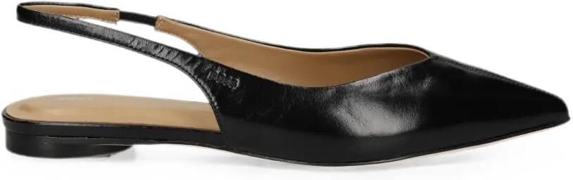BOSS Leren slingback pumps Zwart