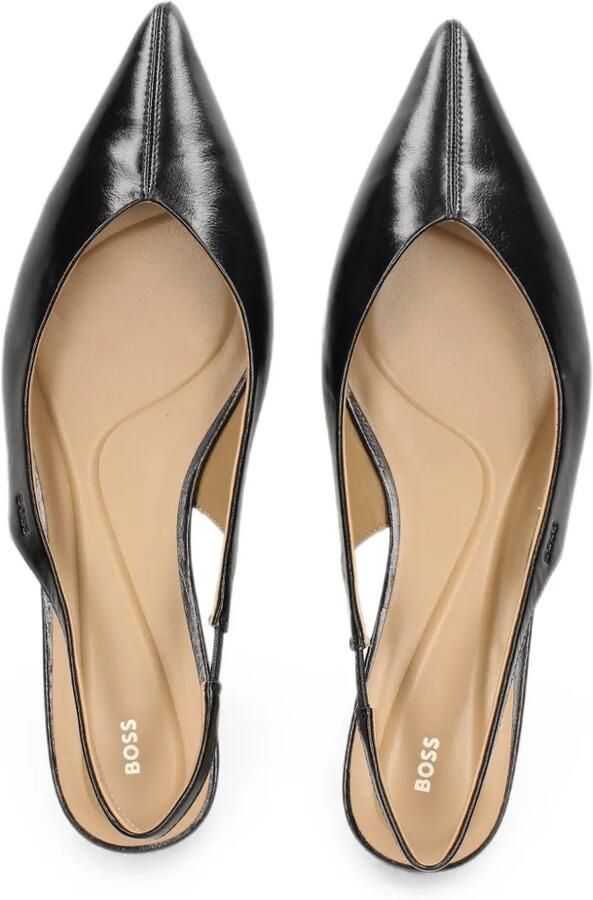 BOSS Leren slingback pumps Zwart - Foto 2