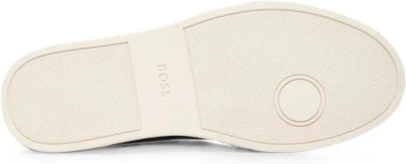 BOSS Leren sneakers met vlakken Bruin - Foto 5