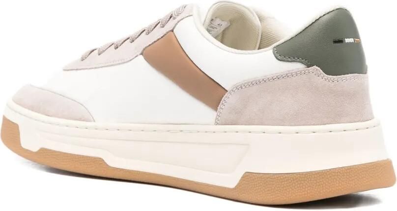 BOSS Leren sneakers met vlakken Wit - Foto 2