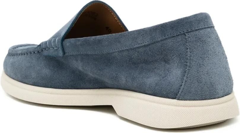 BOSS Loafers met logo-reliëf Blauw - Foto 2
