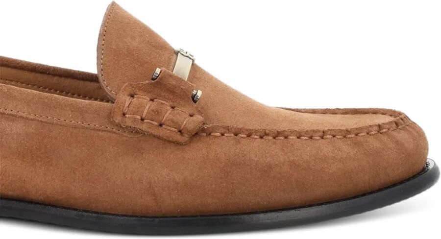 BOSS Loafers met logoplakkaat Bruin - Foto 2