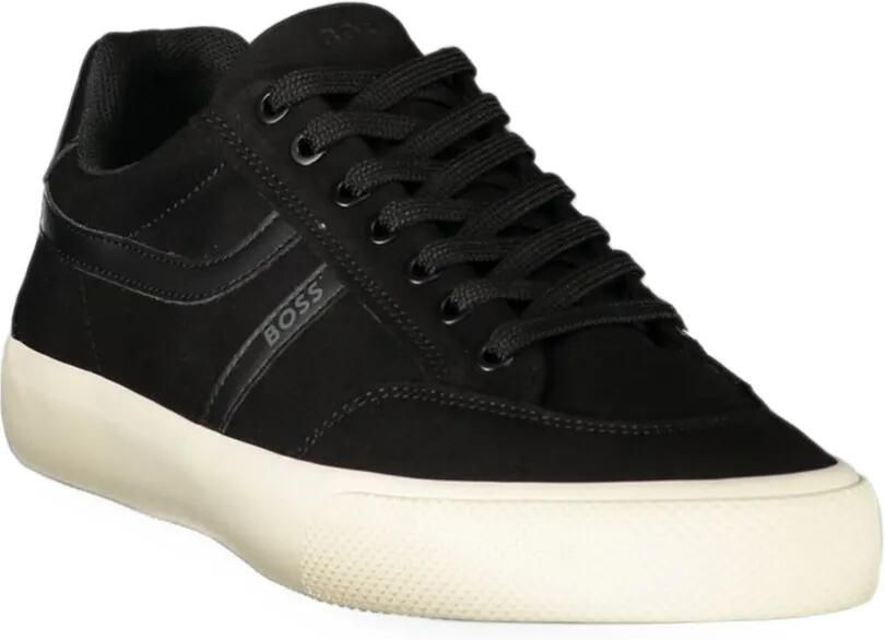 BOSS logo-print lace-up sneakers Zwart - Foto 3