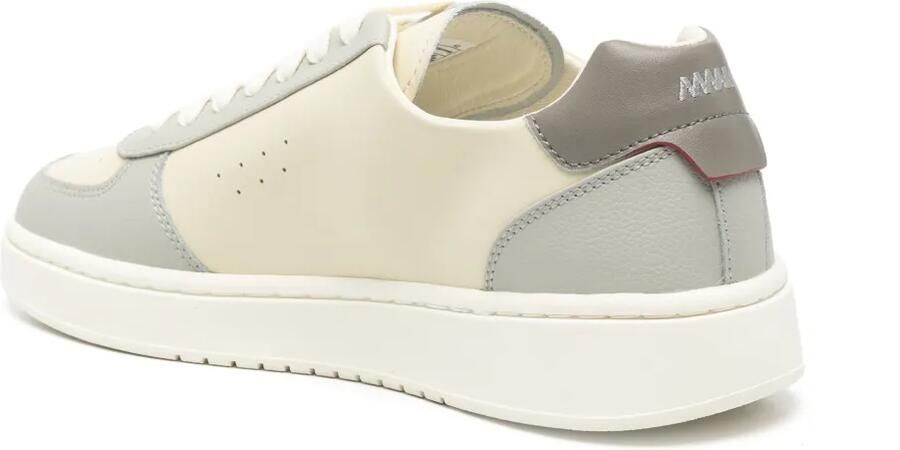 BOSS logo-print leather sneakers Beige - Foto 2