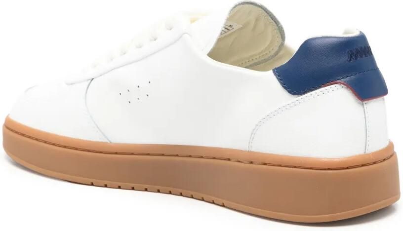 BOSS logo-print leather sneakers Wit - Foto 2