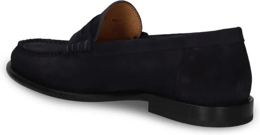 BOSS Mocassins van suède met penny afwerking Blauw - Foto 3