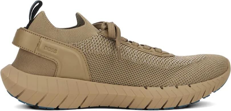 BOSS Motion mesh sneakers Beige