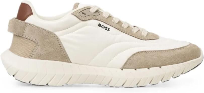 BOSS Motion Run sneakers met vlakken en logo-print Wit