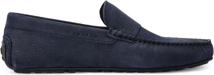 BOSS Noel leren loafers Blauw