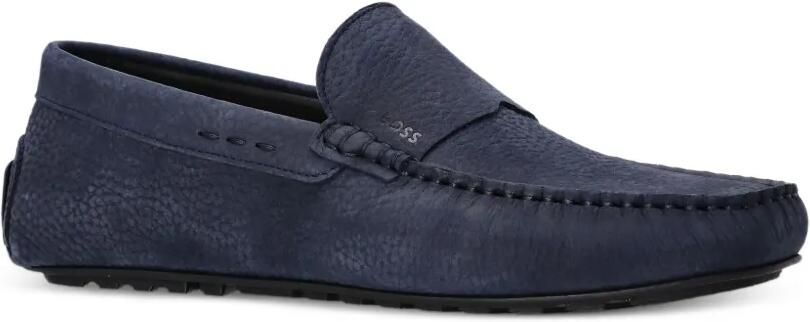 BOSS Noel leren loafers Blauw - Foto 4