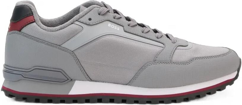 BOSS Op hardlopen geïnspireerde sneakers met vlakken Grijs