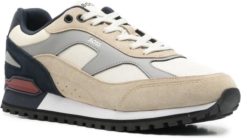 BOSS Sneakers met vlakken Beige