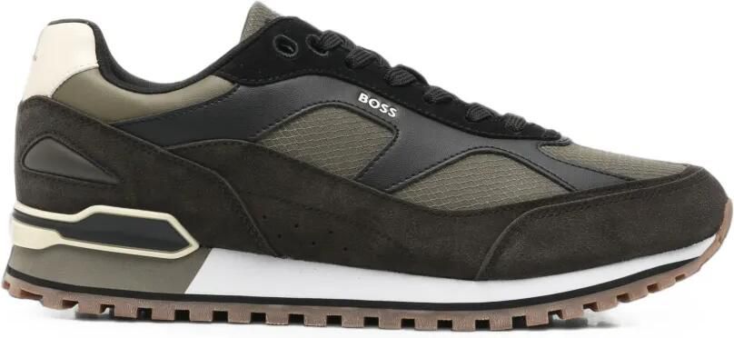 BOSS Sneakers met vlakken Bruin