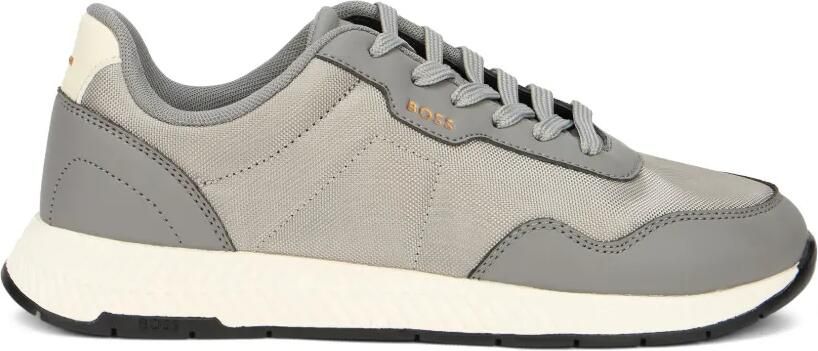BOSS panelled low-top sneakers Grijs