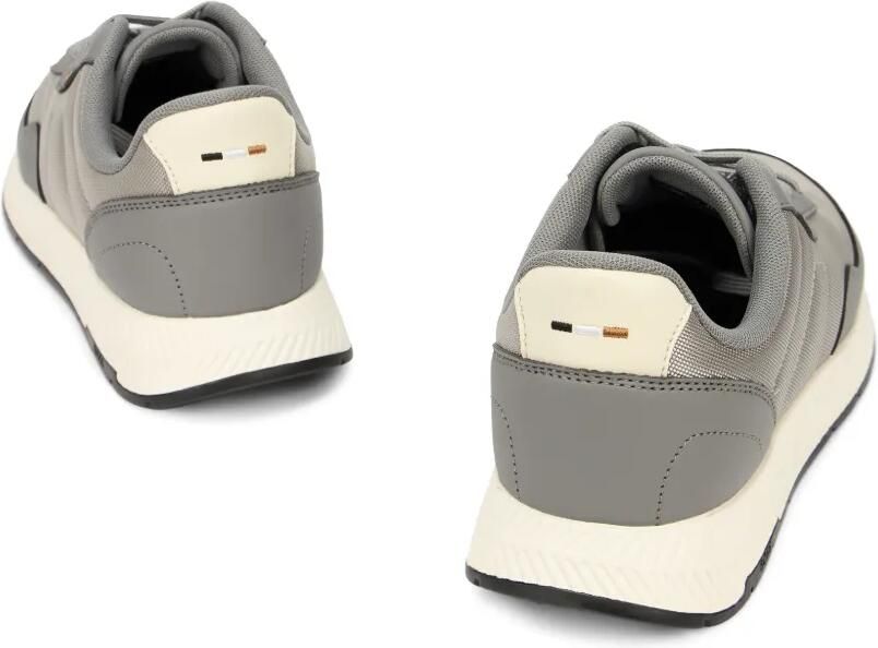 BOSS panelled low-top sneakers Grijs - Foto 2