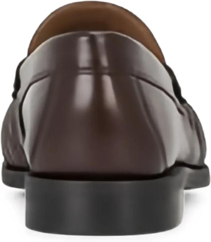 BOSS Penny loafers met gesmockt detail Bruin - Foto 2
