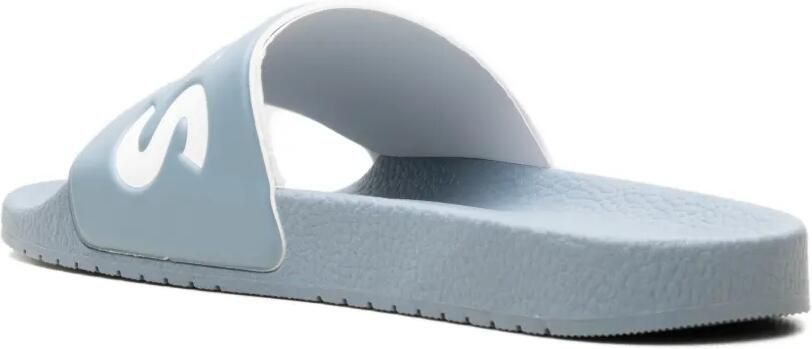BOSS Slippers met logo-reliëf Blauw - Foto 3