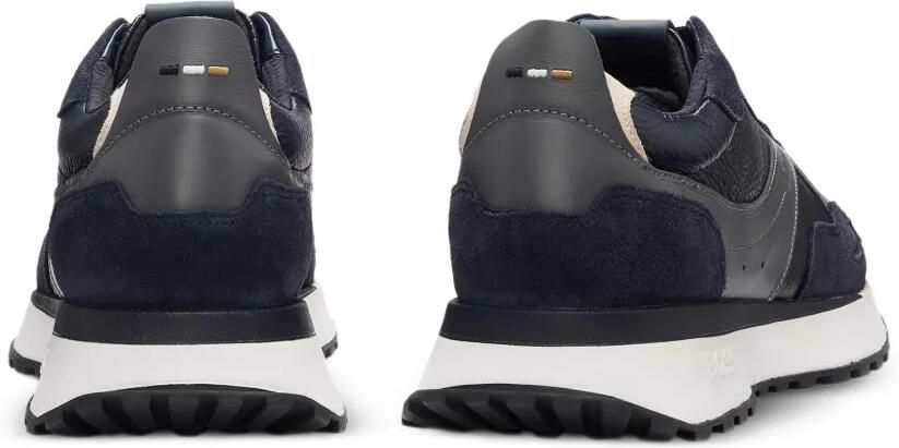 BOSS Sneakers met leren vlakken Blauw - Foto 4