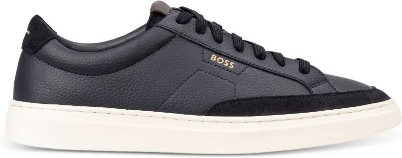 BOSS Sneakers met logodetail Blauw