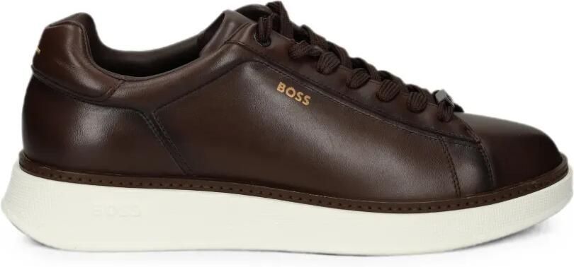 BOSS Sneakers met logoprint Bruin