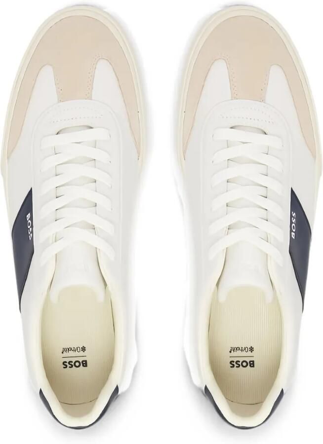 BOSS Sneakers met suède vlakken en logo-print Wit - Foto 2