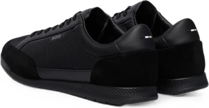 BOSS Sneakers met suède vlakken Zwart - Foto 3