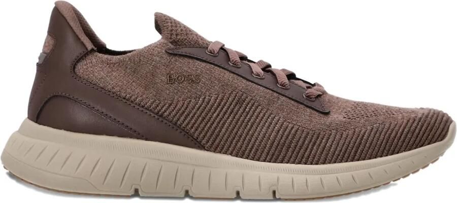 BOSS Sneakers met vlakken Bruin