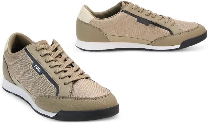 BOSS Sneakers met vlakken en logoprint Beige - Foto 2