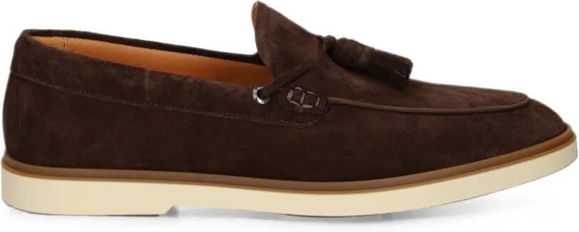 BOSS Suède loafers Bruin