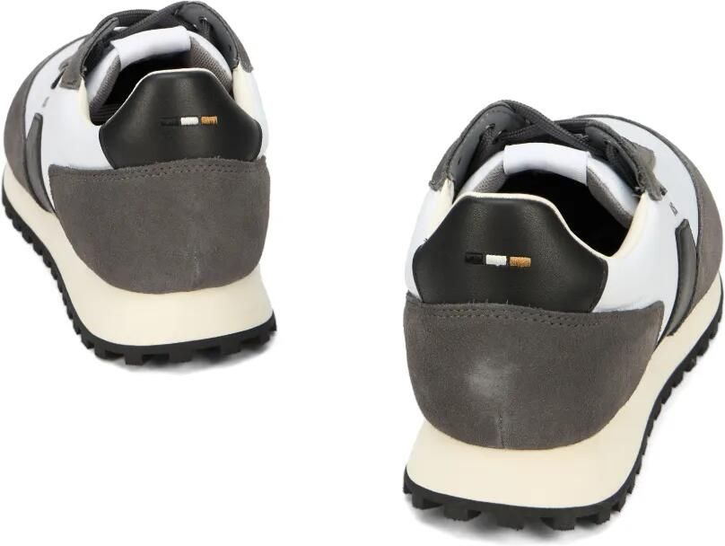 BOSS suede-panelled logo sneakers Wit - Foto 2
