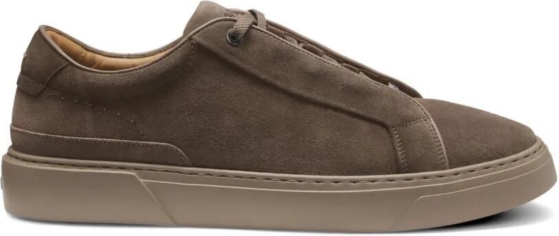 BOSS Suède sneakers Bruin