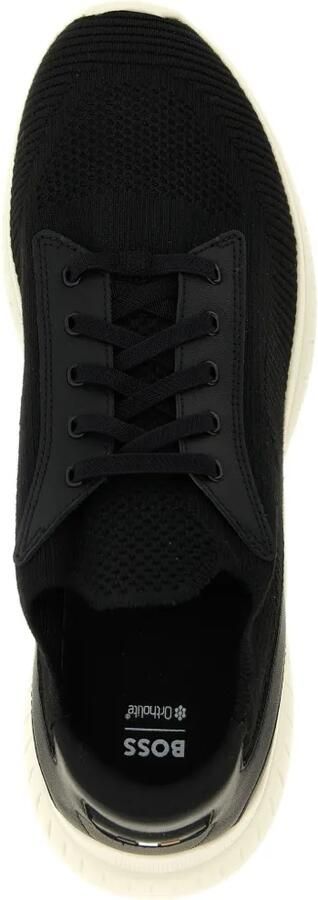 BOSS Titanis leren sneakers Zwart - Foto 4