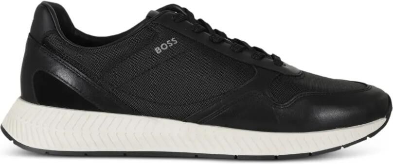 BOSS Titanium sneakers met vlakken Zwart
