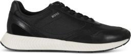 BOSS Titanium sneakers met vlakken Zwart