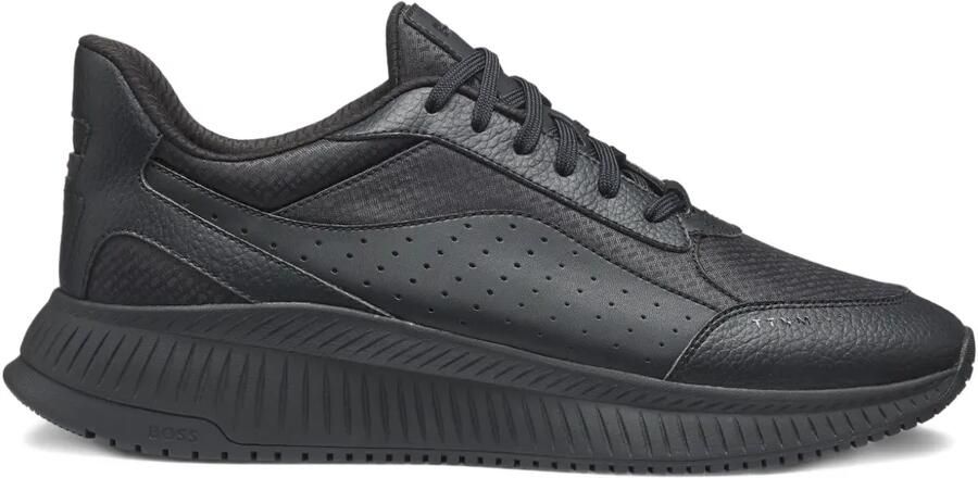 BOSS TTNM Evo sneakers met monogram jacquard Zwart
