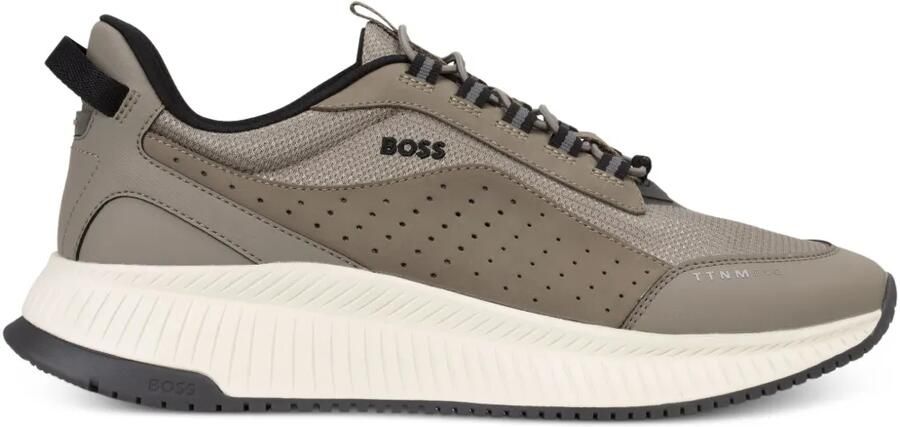 BOSS TTNM Evo sneakers met suède afwerking Beige - Foto 2