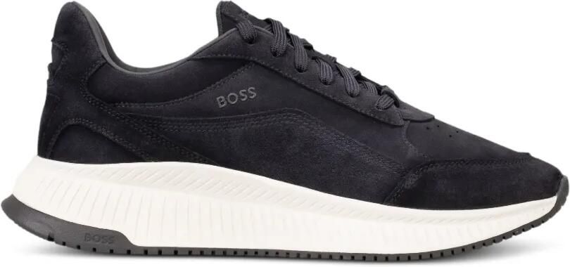 BOSS TTNM suède sneakers Blauw